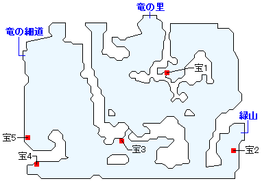 竜の聖域・大平原（中世）マップ画像