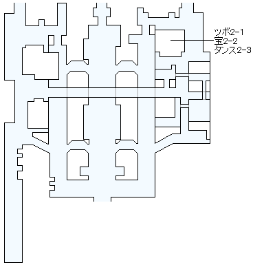 2Dモードのストーリー攻略マップ・ダーハルーネの町（2）