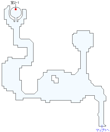 さいごのカギで入手出来るアイテム・バンデルフォン東の島（3DS・2D）