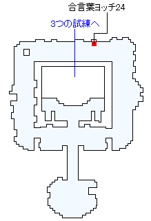 試練の里（ネルセンの迷宮）（2Dモード）のマップ画像