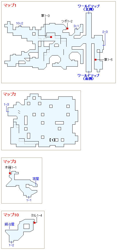 ストーリー攻略マップ・ヤラム村（1）