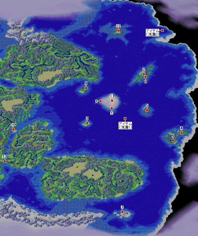 大イースト海のマップ画像