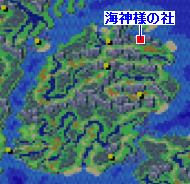 海神様の社の場所