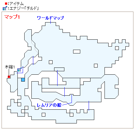 インドラ大陸東の浜辺のマップ画像