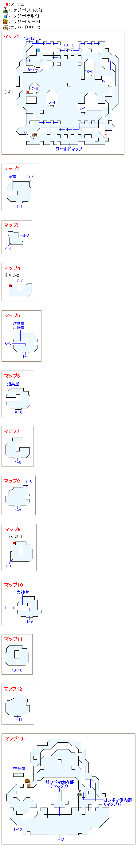 キボンボ村のマップ画像
