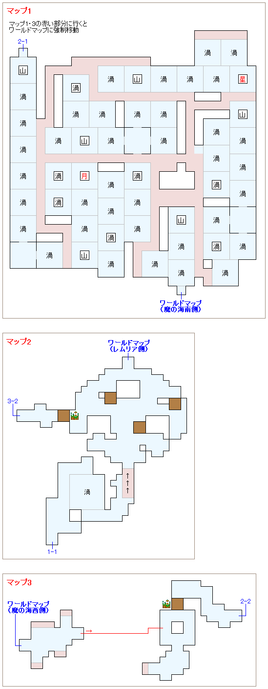 魔の海のマップ画像