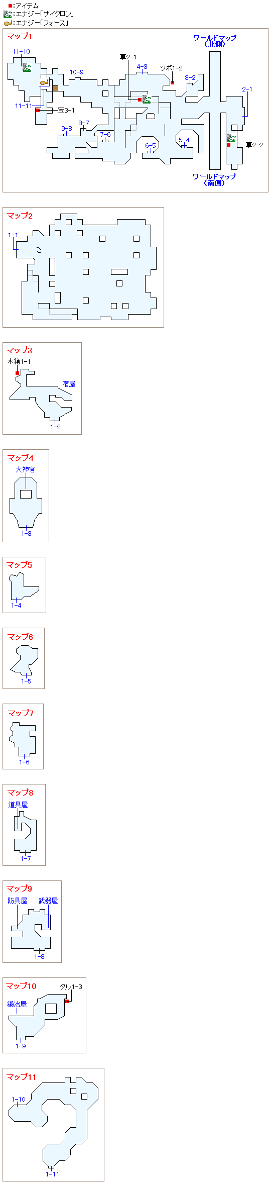 ヤラム村のマップ画像