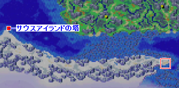 サウスアイランドの塔の場所