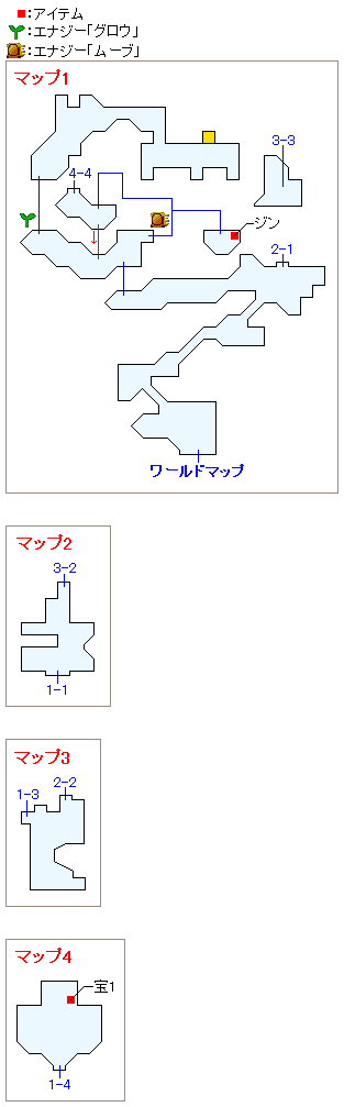 ヘスペリア大陸南西の小屋のマップ画像