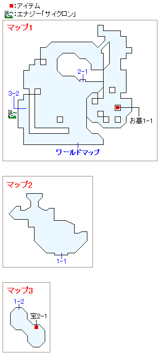 ゴンドワナ大陸西の小屋のマップ画像
