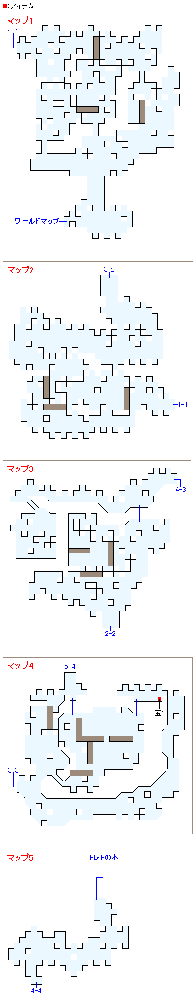 コリマ森のマップ画像