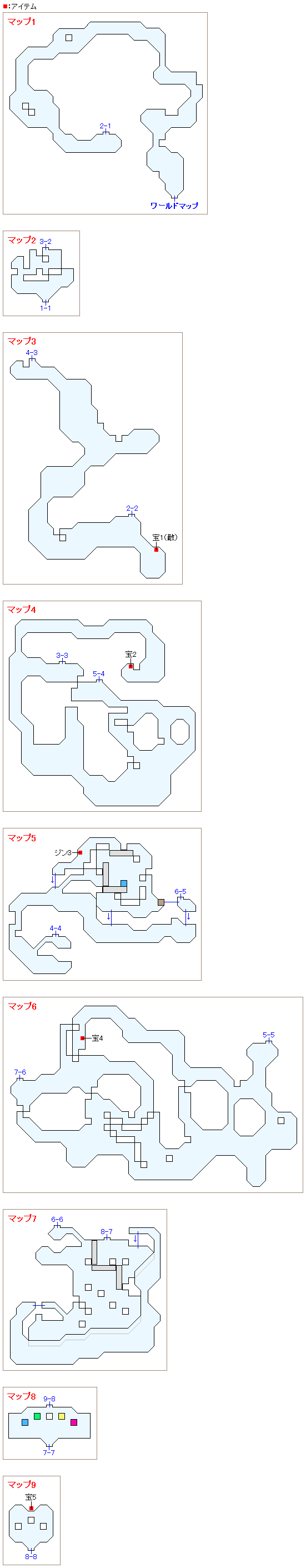 アルタミラ洞窟のマップ画像