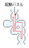 メメントス最深部の攻略マップ 怠惰の監獄・獄中通路（2）の光る床フロアの進み方（2）