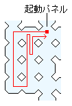 メメントス最深部の攻略マップ 怠惰の監獄・獄中通路（7）の光る床フロアの進み方（3）