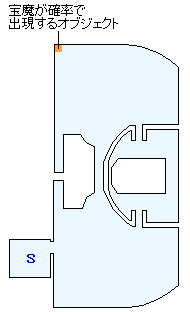 宝魔「大帝の護符」が出現するサーチオブジェクトの場所
