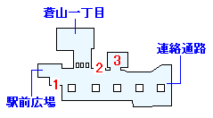 渋谷・帝急ビル 銀坐線乗り場のマップ画像