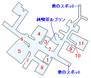 四軒茶屋・路地裏のマップ画像