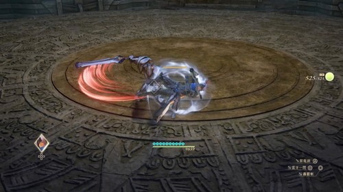 装甲剣兵系エネミーの行動・横薙ぎ（3）