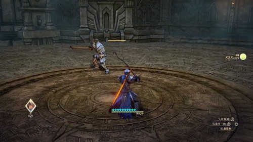 装甲剣兵系エネミーの行動・ジャンプ斬り(1)